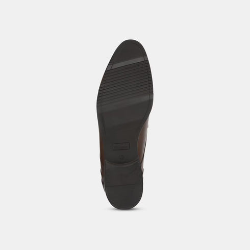 Bata Dark Brown Formal Shoes For Men (Style 8214155)