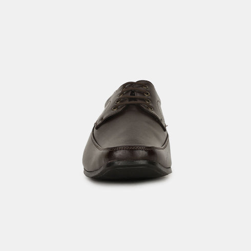 Bata Dark Brown Lace-Up Formal Shoes For Men (Style 8214224)