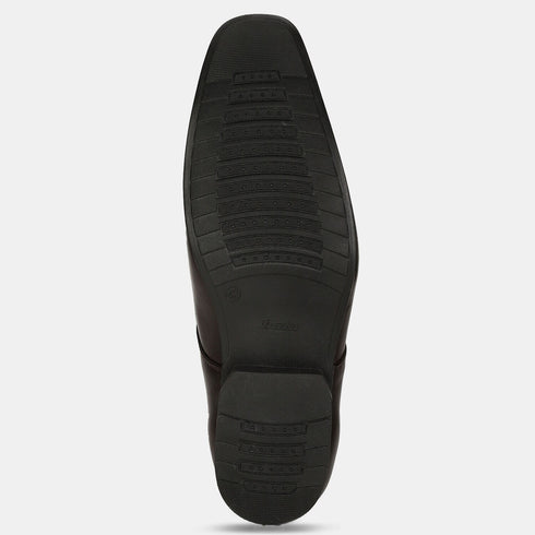 Bata Dark Brown Lace-Up Formal Shoes For Men (Style 8214224)