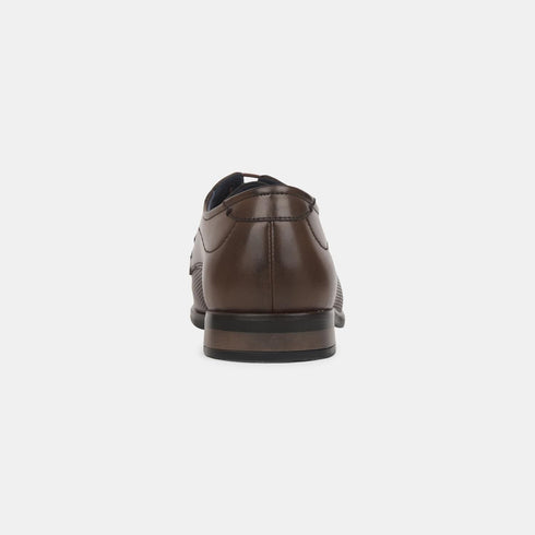 Bata Dark Brown Formal Shoes For Men (Style 8214276)