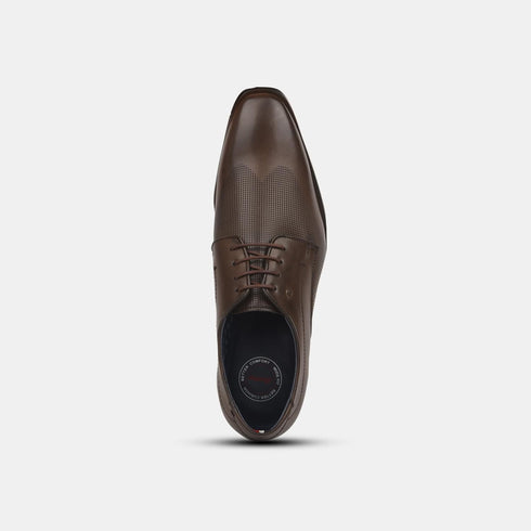 Bata Dark Brown Formal Shoes For Men (Style 8214276)