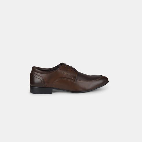 Bata Brown Formal Lace-Up Shoes For Men (Style 8214309)