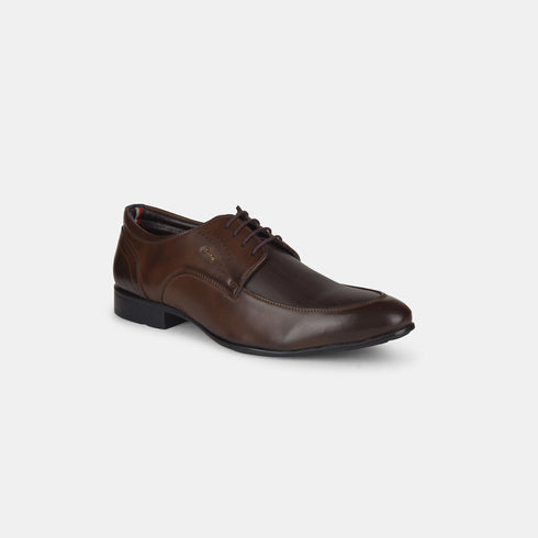 Bata Brown Formal Lace-Up Shoes For Men (Style 8214309)