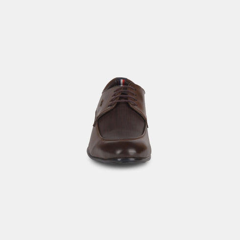 Bata Brown Formal Lace-Up Shoes For Men (Style 8214309)