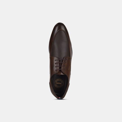 Bata Brown Formal Lace-Up Shoes For Men (Style 8214309)