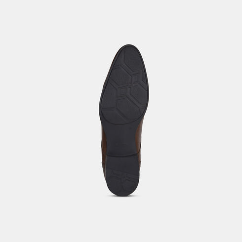 Bata Brown Formal Lace-Up Shoes For Men (Style 8214309)