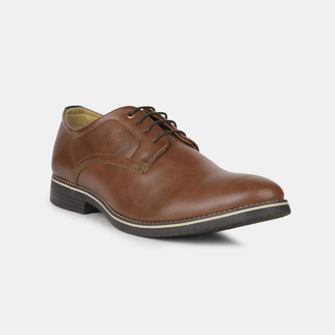 Bata Brown Formal Derby-Style Shoes For Men (Style 8214321)