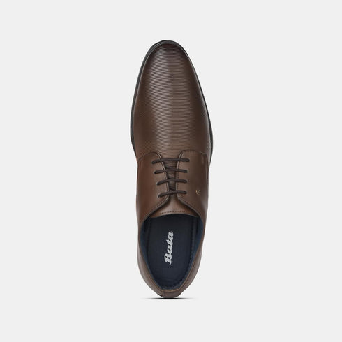 Bata Dark Brown Formal Shoes For Men (Style 8214415)