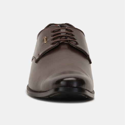 Bata Brown Formal Derby-Style Shoes For Men (Style 8214478)