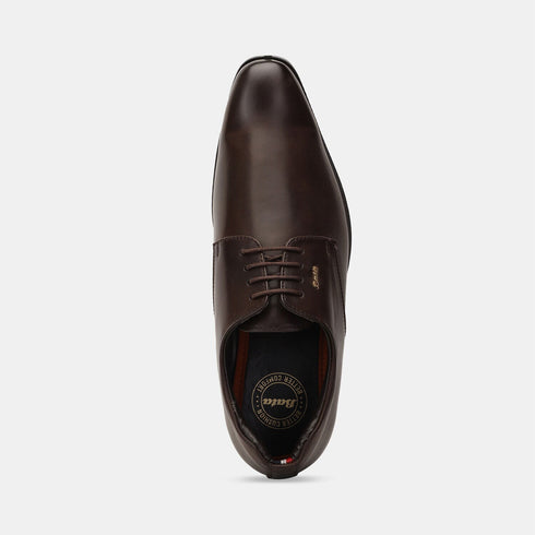 Bata Brown Formal Derby-Style Shoes For Men (Style 8214478)