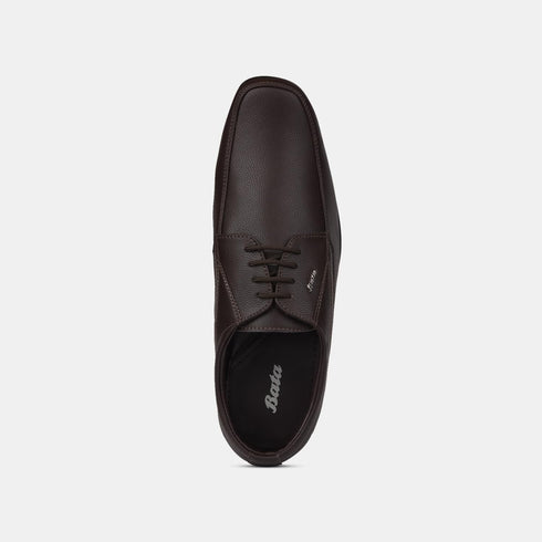 Bata Dark Brown Formal Shoes For Men (Style 8214534)