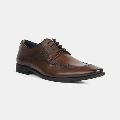 Bata Dark Brown Formal Shoes For Men (Style 8214550)