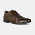 Bata Brown Formal Derby-Style Shoes With Lace-Up Closure For Men