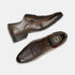 Bata Brown Formal Derby-Style Shoes With Lace-Up Closure For Men