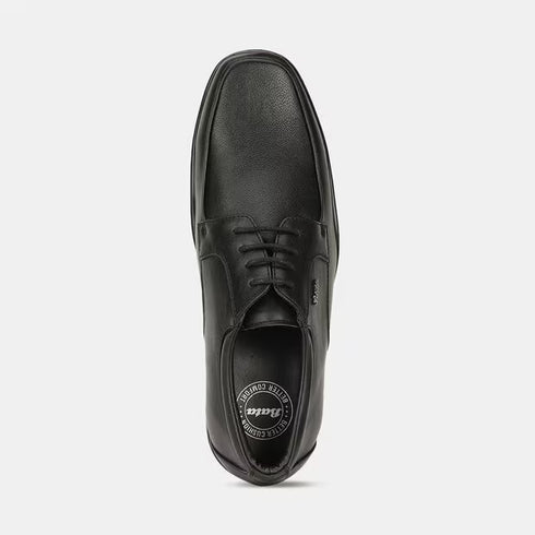 Bata Black Formal Derby-Style Shoes For Men
