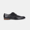 Bata Black Textured Formal Derby Style Shoes With Lace-Up Detail For Men (Style 8216340)
