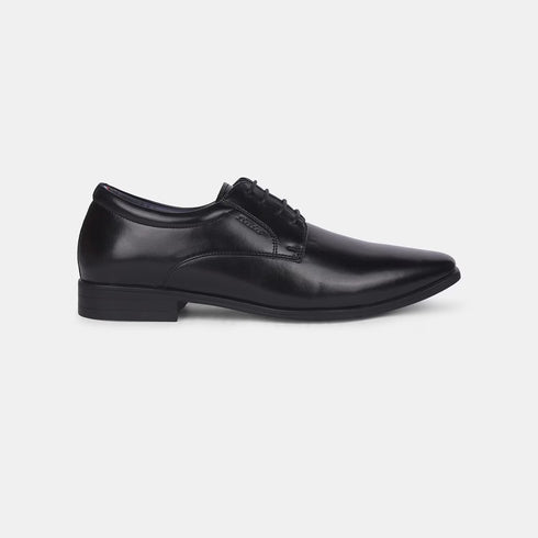 Bata Black Formal Derby-Style Shoes With Lace-Up Closure For Men (Style 8216352)