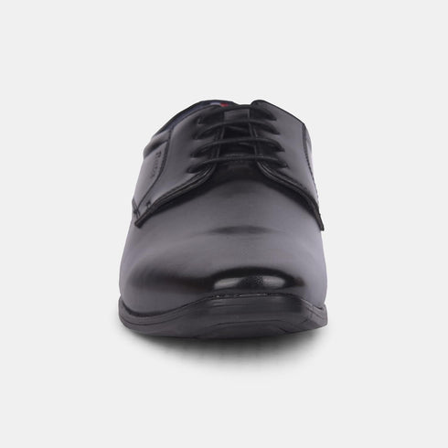 Bata Black Formal Derby-Style Shoes With Lace-Up Closure For Men (Style 8216352)