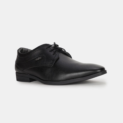 Bata Black Formal Derby-Style Shoes With Lace-Up Closure For Men (Style 8216431)