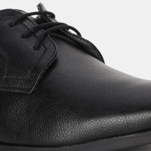 Bata Black Formal Derby-Style Shoes With Lace-Up Closure For Men (Style 8216431)