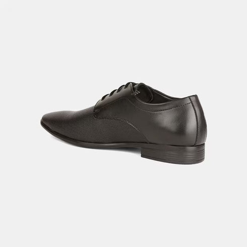 Bata Black Formal Derby-Style Shoes With Lace-Up Closure For Men (Style 8216598)