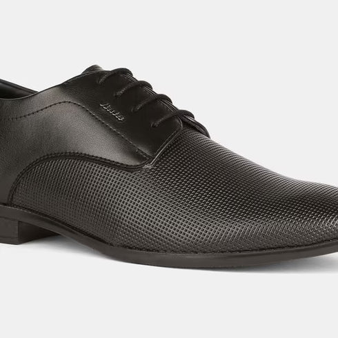 Bata Black Formal Derby-Style Shoes With Lace-Up Closure For Men (Style 8216598)