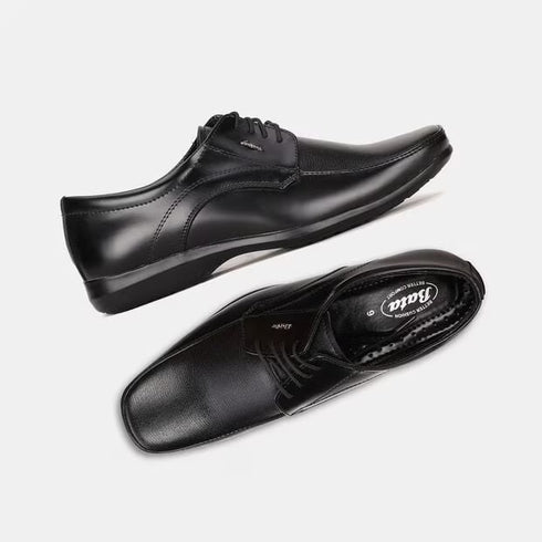 Bata Black Formal Derby-Style Shoes With Lace-Up Closure For Men (Style 8216614)