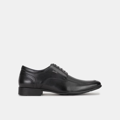 Bata Black Formal Derby-Style Shoes With Lace-Up Closure For Men (Style 8216709)