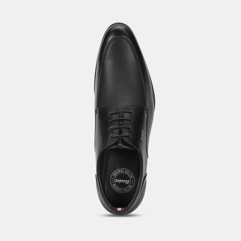 Bata Black Formal Derby-Style Shoes With Lace-Up Closure For Men (Style 8216709)
