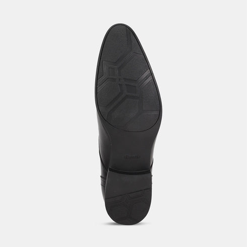 Bata Black Formal Derby-Style Shoes With Lace-Up Closure For Men (Style 8216709)