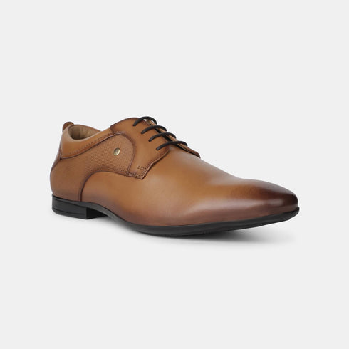 Hush Puppies Tan Derby Formal Shoes For Men (Style 8243022)