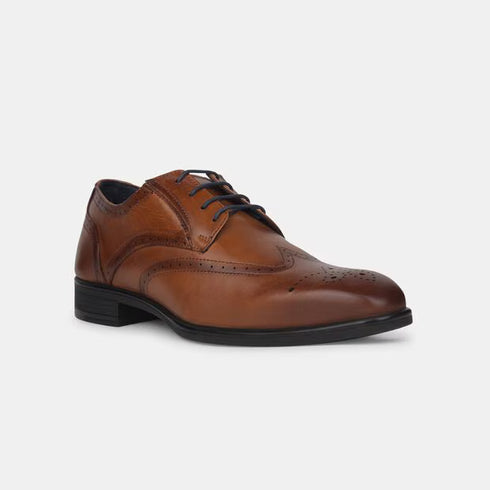 Red Label Tan Formal Shoes For Men