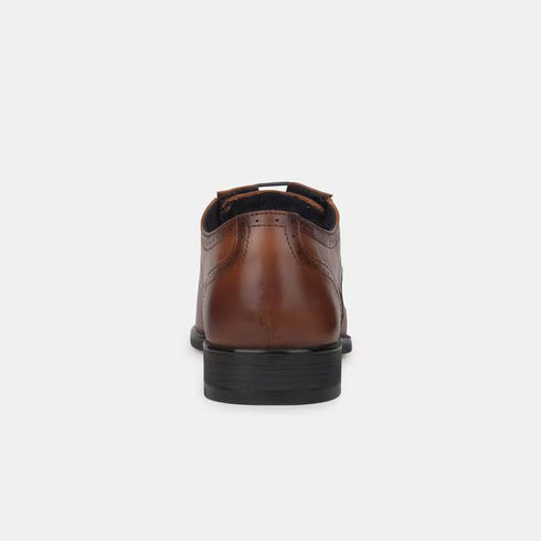 Red Label Tan Formal Shoes For Men