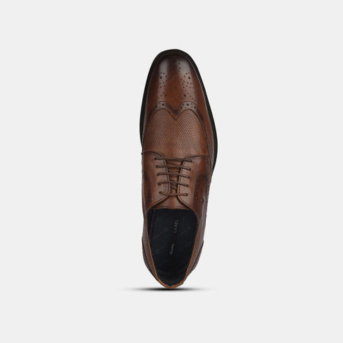 Bata Red Label Tan Formal Lace-Up Shoes For Men (Style 8243427)