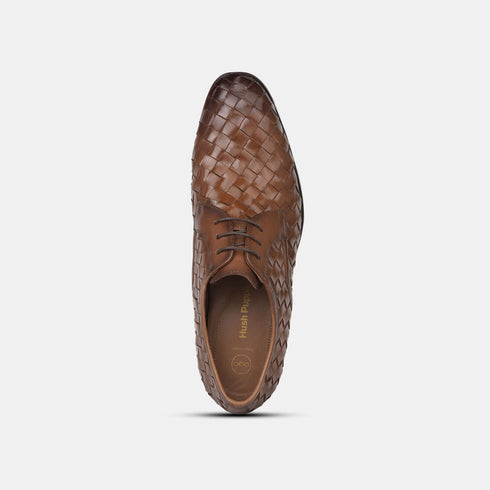 Hush Puppies Tan Formal Lace-Up Shoes For Men (Style 8243998)