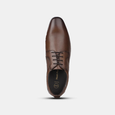 Hush Puppies Brown Derby Formal Shoes For Men (Style 8244022)