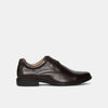 Bata Dark Brown Leather Formal Derby-Style Shoes For Men