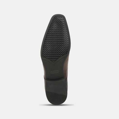 Bata Dark Brown Formal Shoes For Men (Style 8244243)