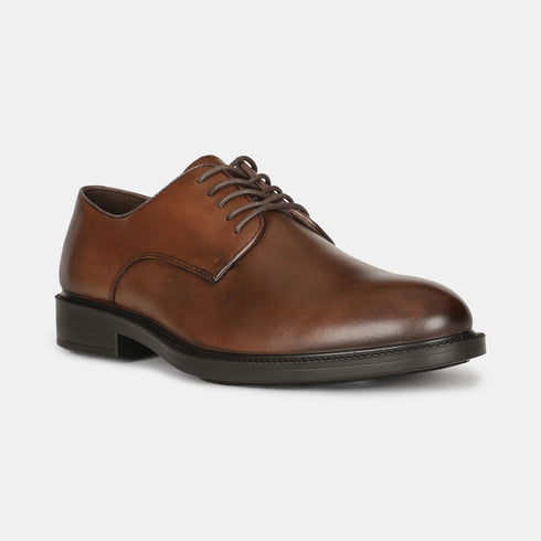 Hush Puppies Brown Derby Formal Shoes For Men (Style 8244554)