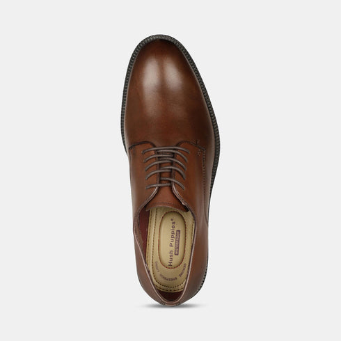 Hush Puppies Brown Derby Formal Shoes For Men (Style 8244554)
