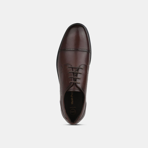 Hush Puppies Brown Formal Lace-Up Shoes For Men (Style 8244900)