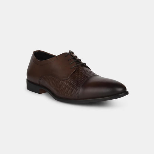 Hush Puppies Brown Derby Formal Shoes For Men (Style 8244990)