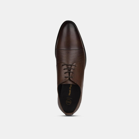 Hush Puppies Brown Derby Formal Shoes For Men (Style 8244990)
