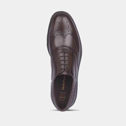 Hush Puppies Dark Brown Oxford Formal Shoes For Men (Style 8244995)