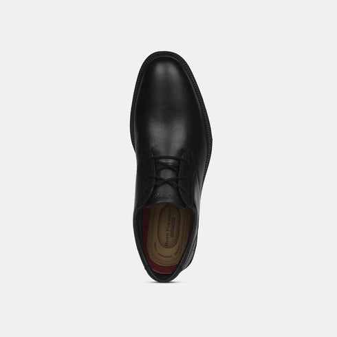 Hush Puppies Black Derby Formal Shoes For Men (Style 8246003)