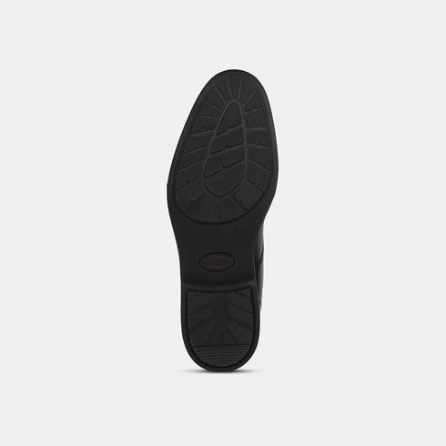 Hush Puppies Black Derby Formal Shoes For Men (Style 8246003)