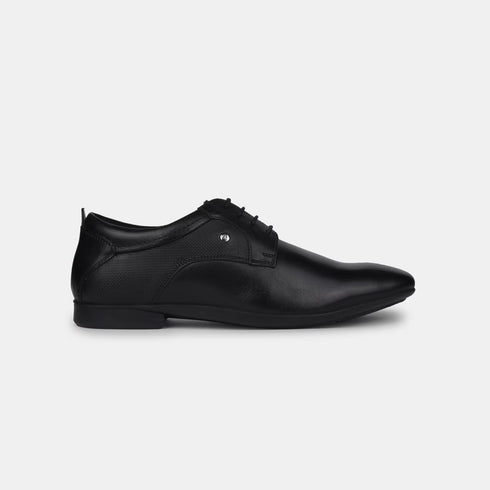 Hush Puppies Black Derby Formal Shoes For Men (Style 8246022)