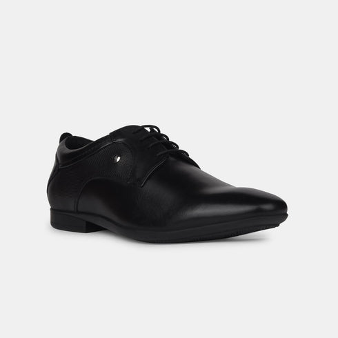 Hush Puppies Black Derby Formal Shoes For Men (Style 8246022)