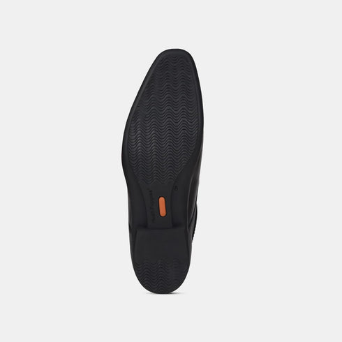 Hush Puppies Black Derby Formal Shoes For Men (Style 8246022)