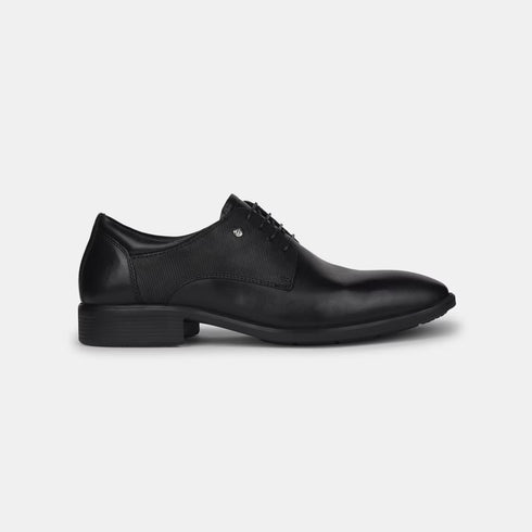 Hush Puppies Black Derby Formal Shoes For Men (Style 8246043)
